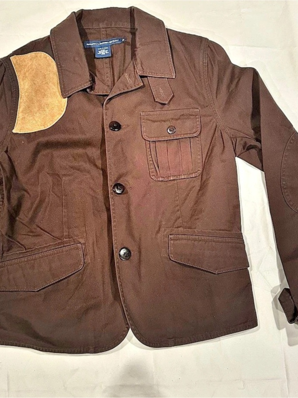 Ralph Lauren Sport Brown Utility Jacket Size Medium
